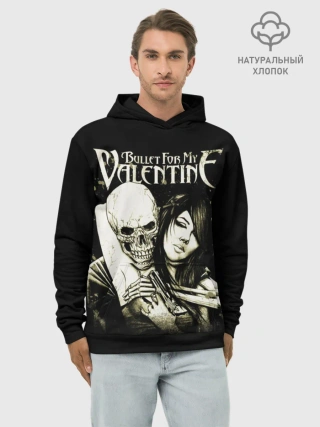 Худи мужской база хлопок / Bullet For My Valentine