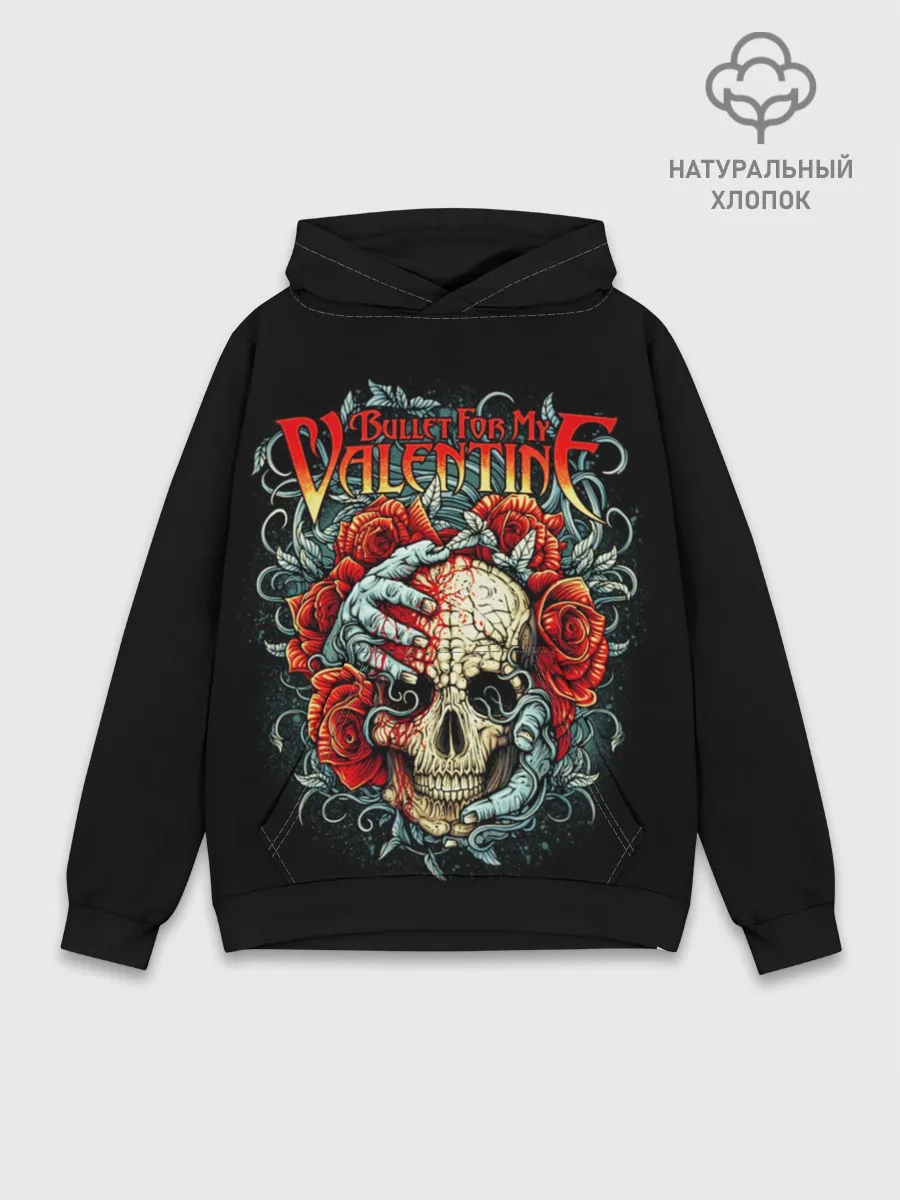 Худи мужской база хлопок / Bullet For My Valentine