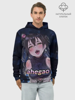 Худи мужской база хлопок / AHEGAO sense