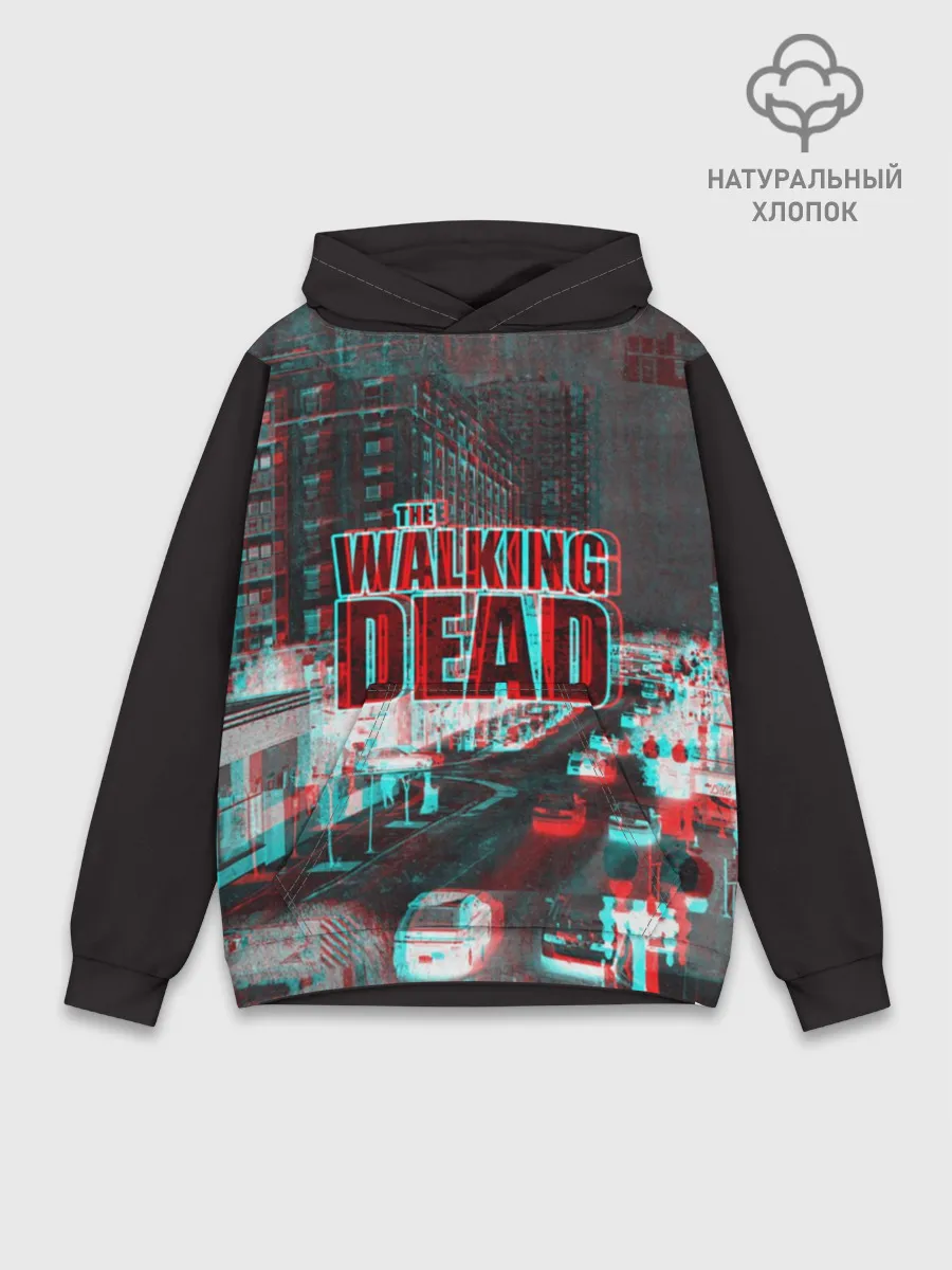 Худи мужской база хлопок / the walking dead glitch