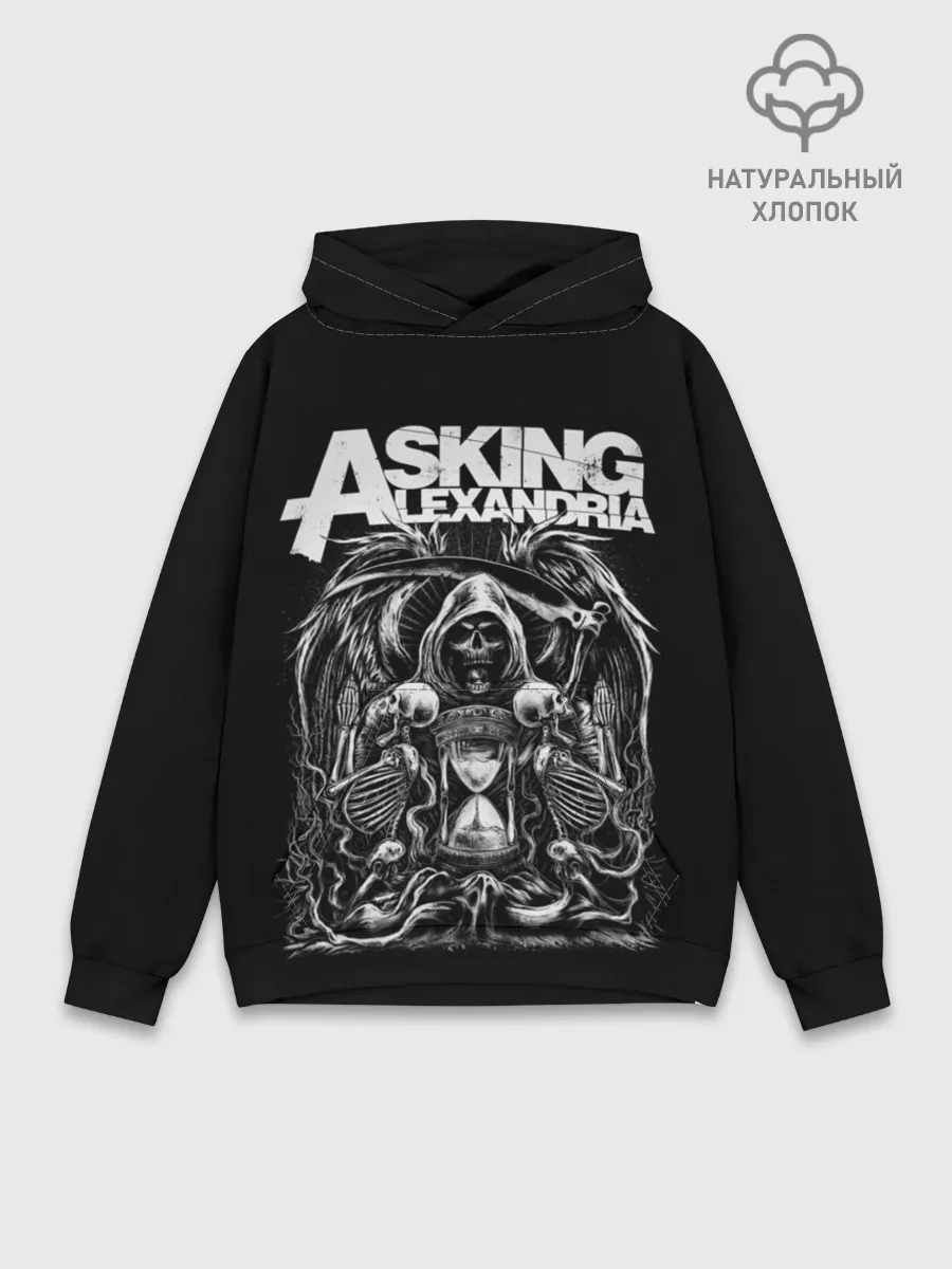 Худи мужской база хлопок / Asking Alexandria