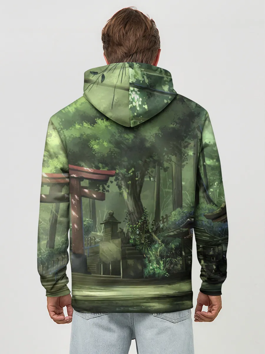 Худи мужской база хлопок / Фейри Тейл лес