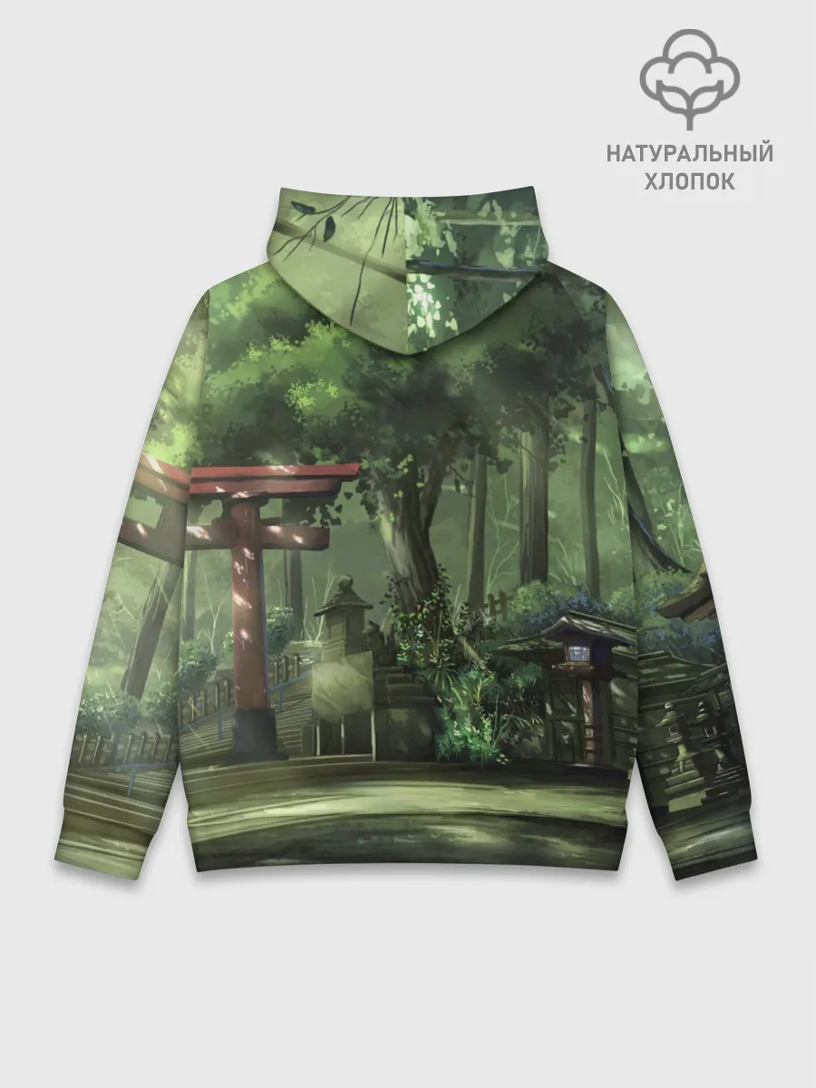Худи мужской база хлопок / Фейри Тейл лес