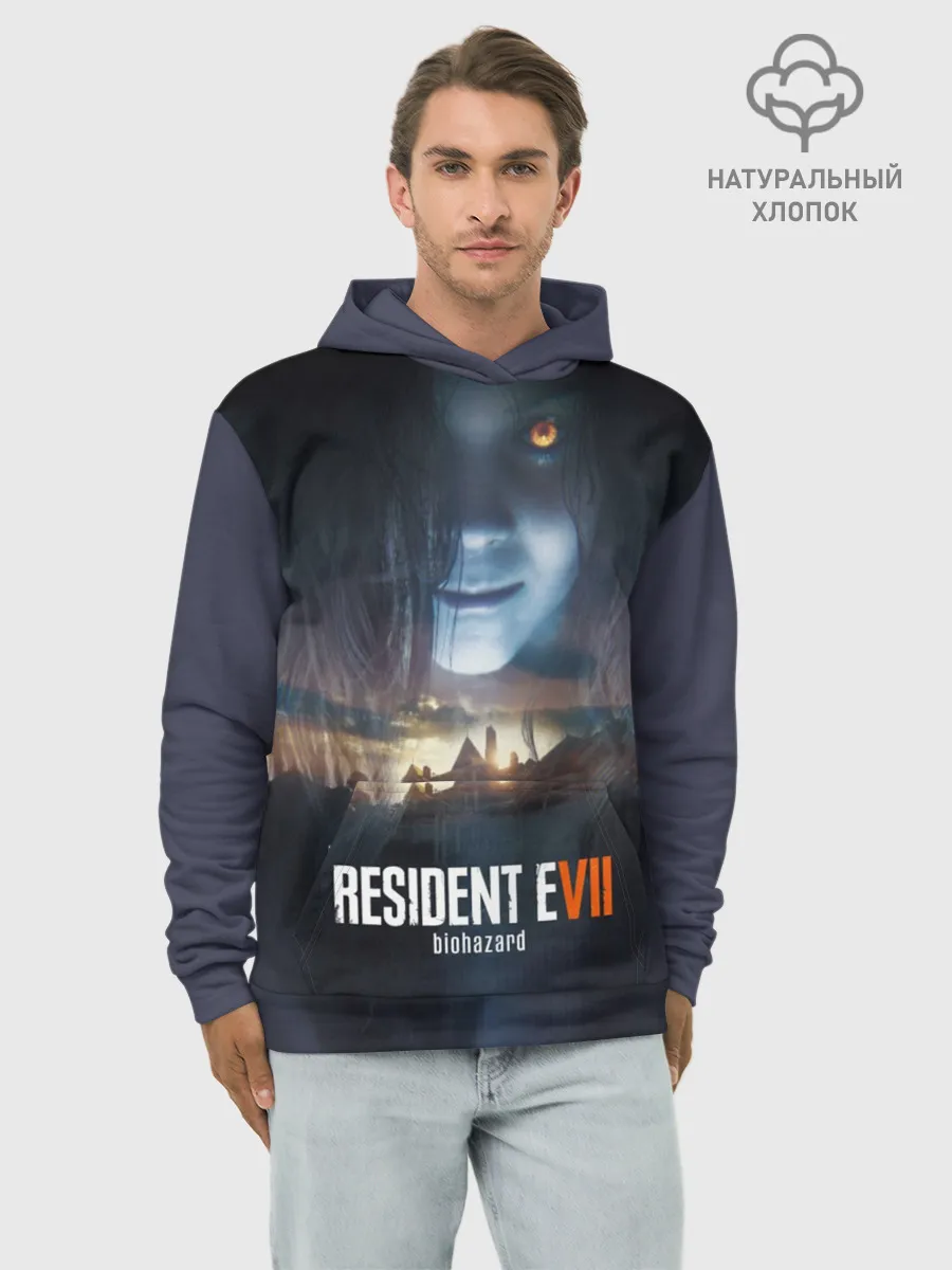 Худи мужской база хлопок / Resident Evil 7
