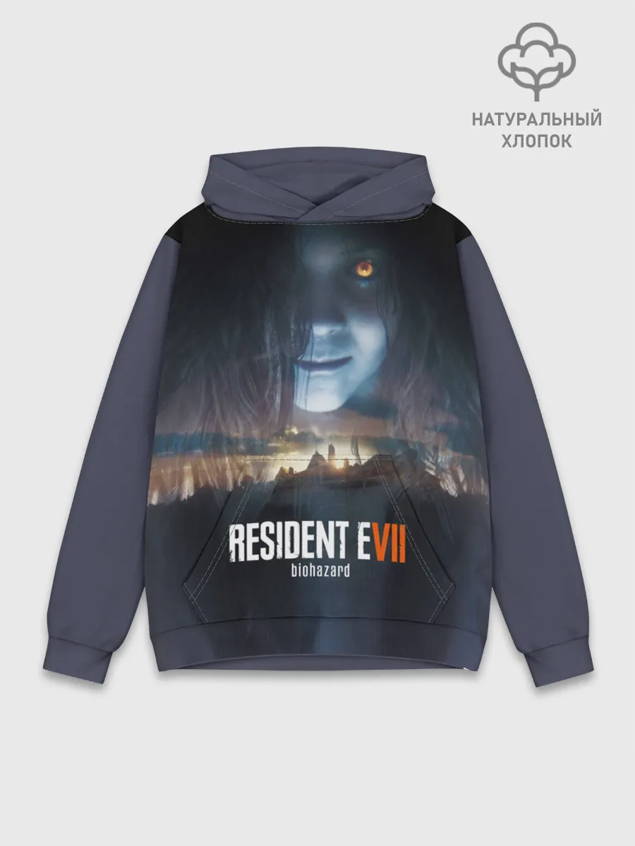 Худи мужской база хлопок / Resident Evil 7