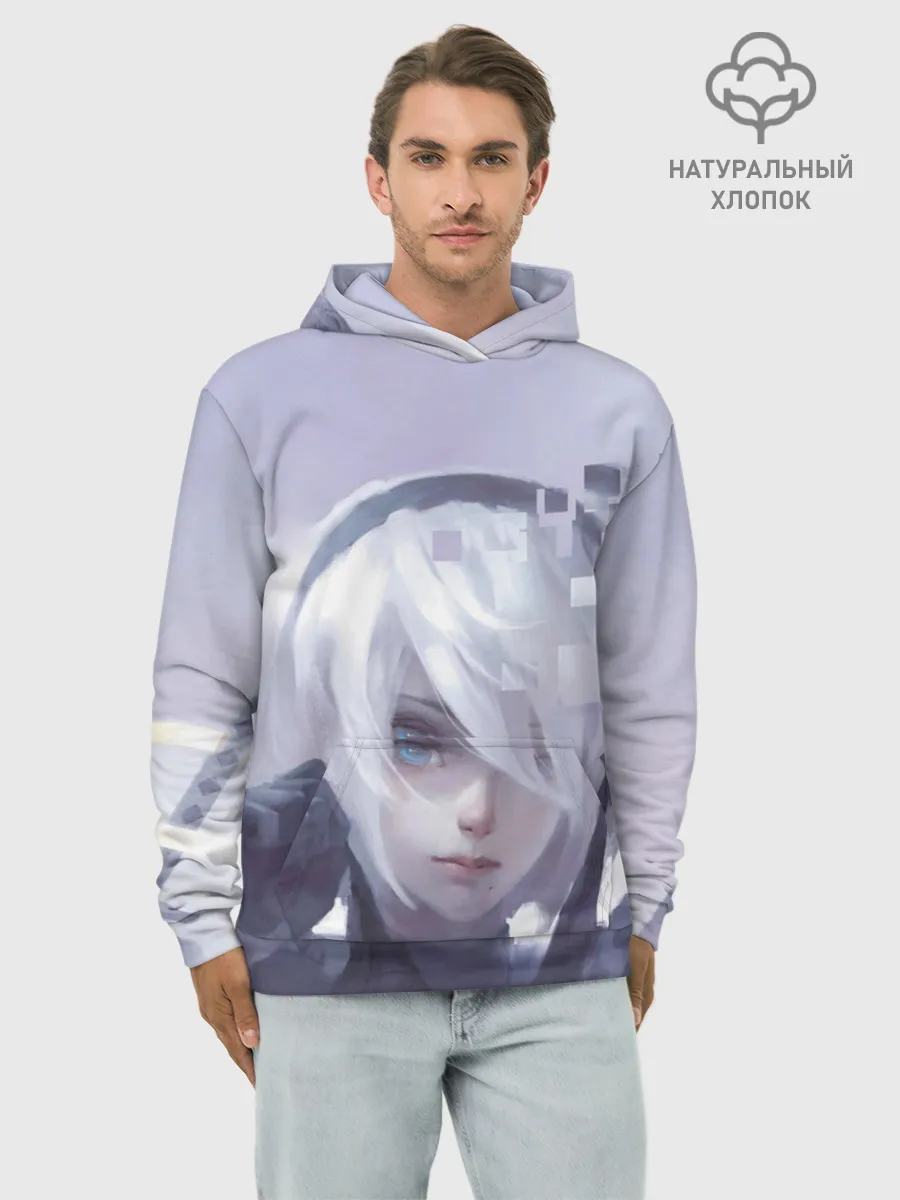 Худи мужской база хлопок / NieR: Automata