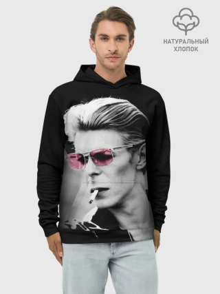 Худи мужской база хлопок / Дэвид Боуи
