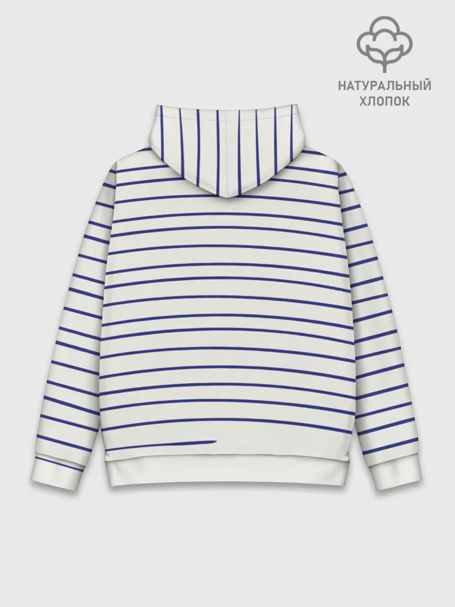 Худи мужской база хлопок / Муми-тролль рисует полосы