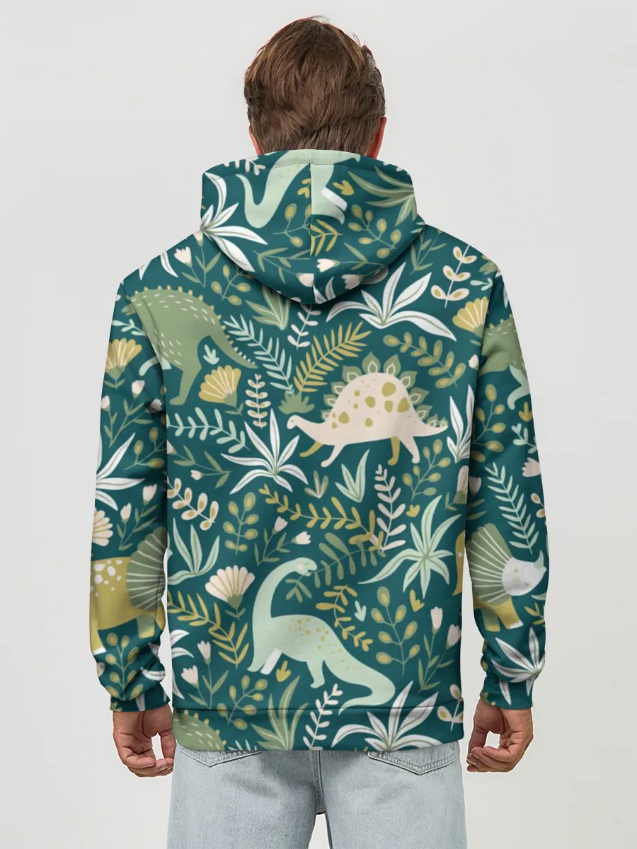 Худи мужской база хлопок / Динозавры