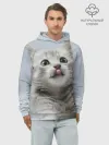 Худи мужской база хлопок / Котенок