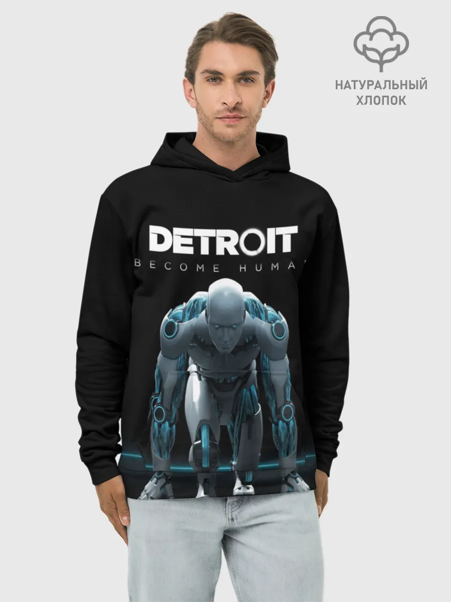 Худи мужской база хлопок / Детройт: Стать человеком