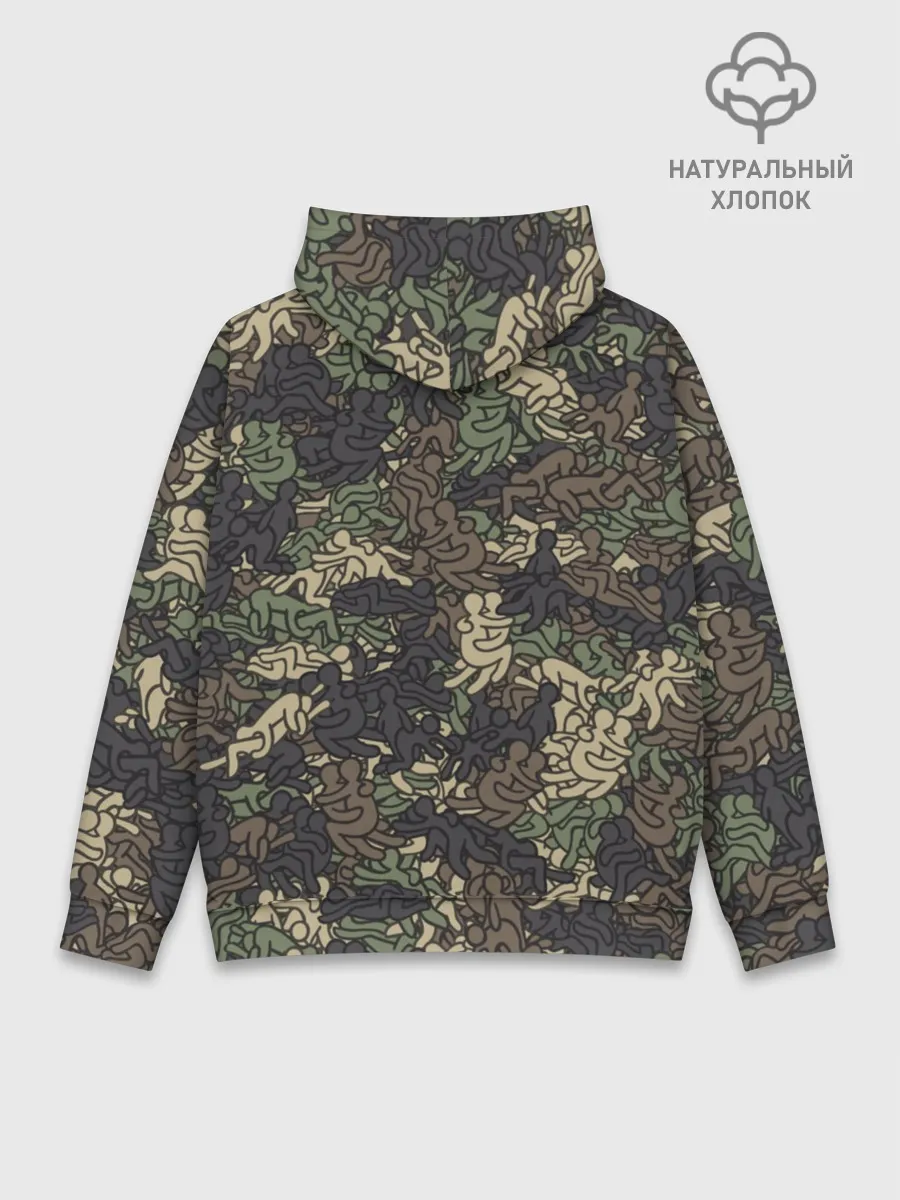 Худи мужской база хлопок / Камуфляж с секс позами