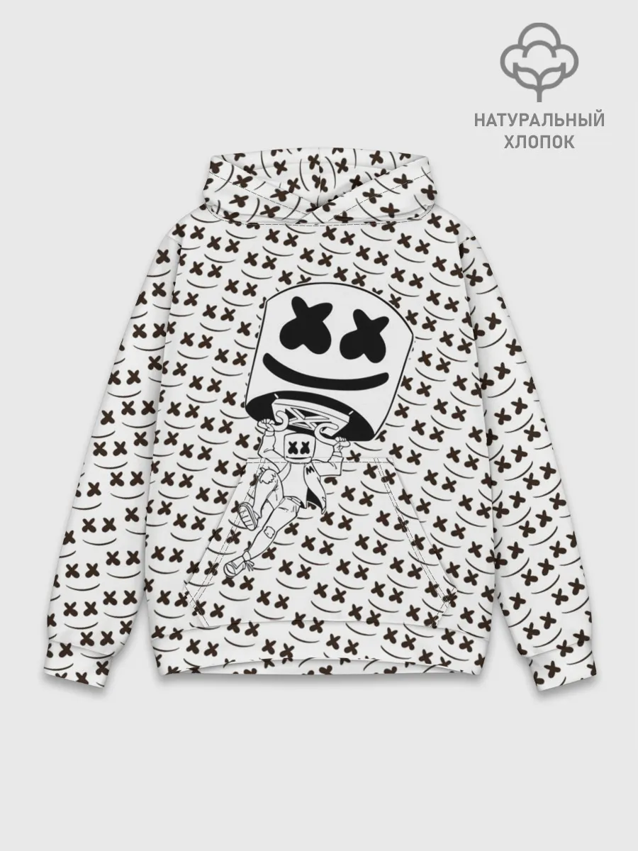 Худи мужской база хлопок / Fortnite Marshmello