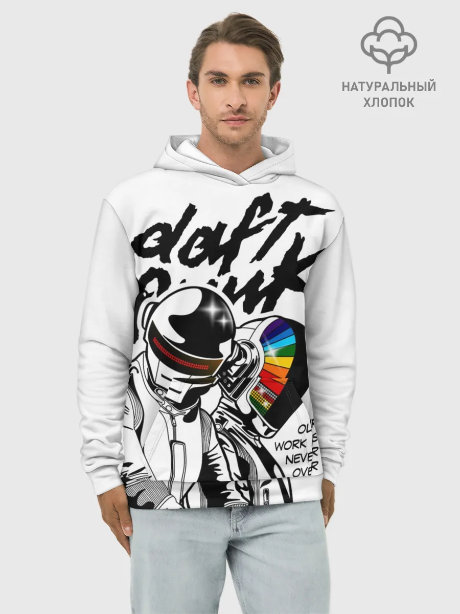Худи мужской база хлопок / Daft Punk