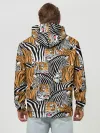 Худи мужской база хлопок / Тигры и зебры