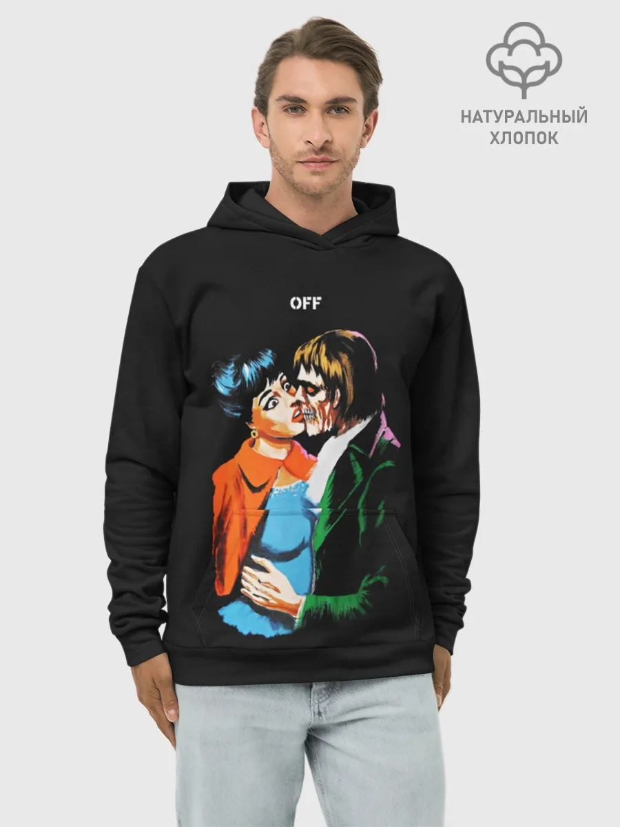 Худи мужской база хлопок / OFF-FACE