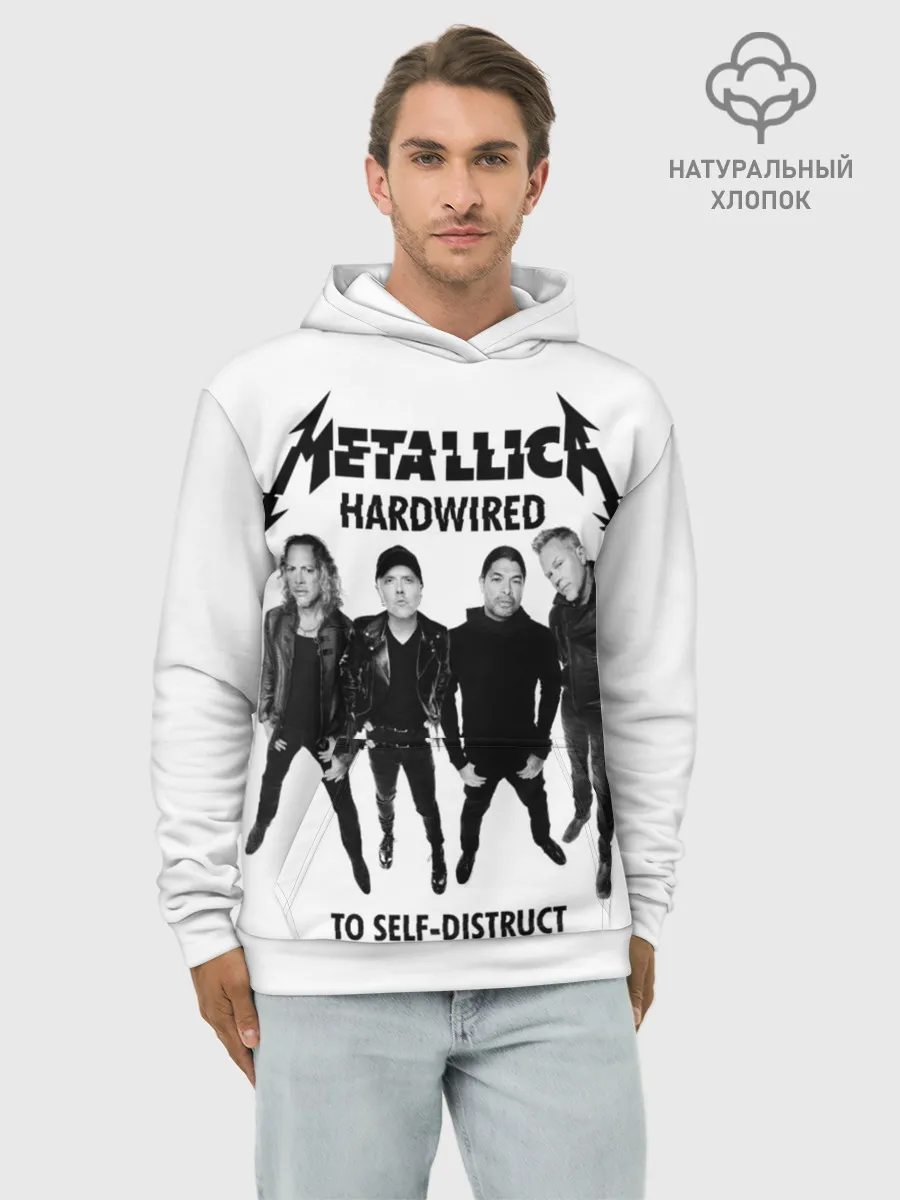 Худи мужской база хлопок / Metallica