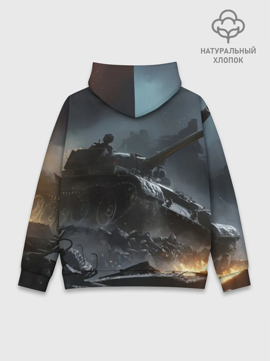Худи мужской база хлопок / Танки