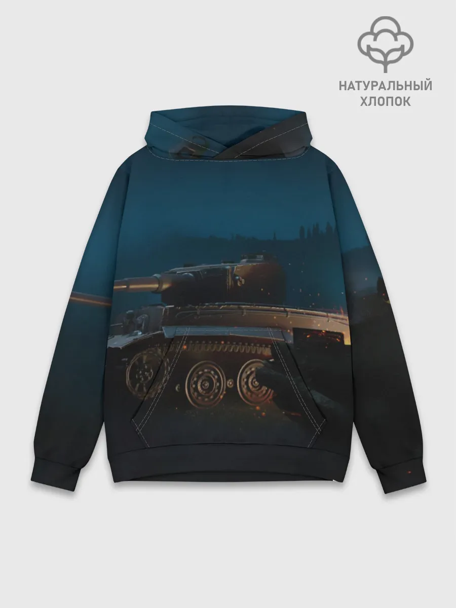 Худи мужской база хлопок / Танки