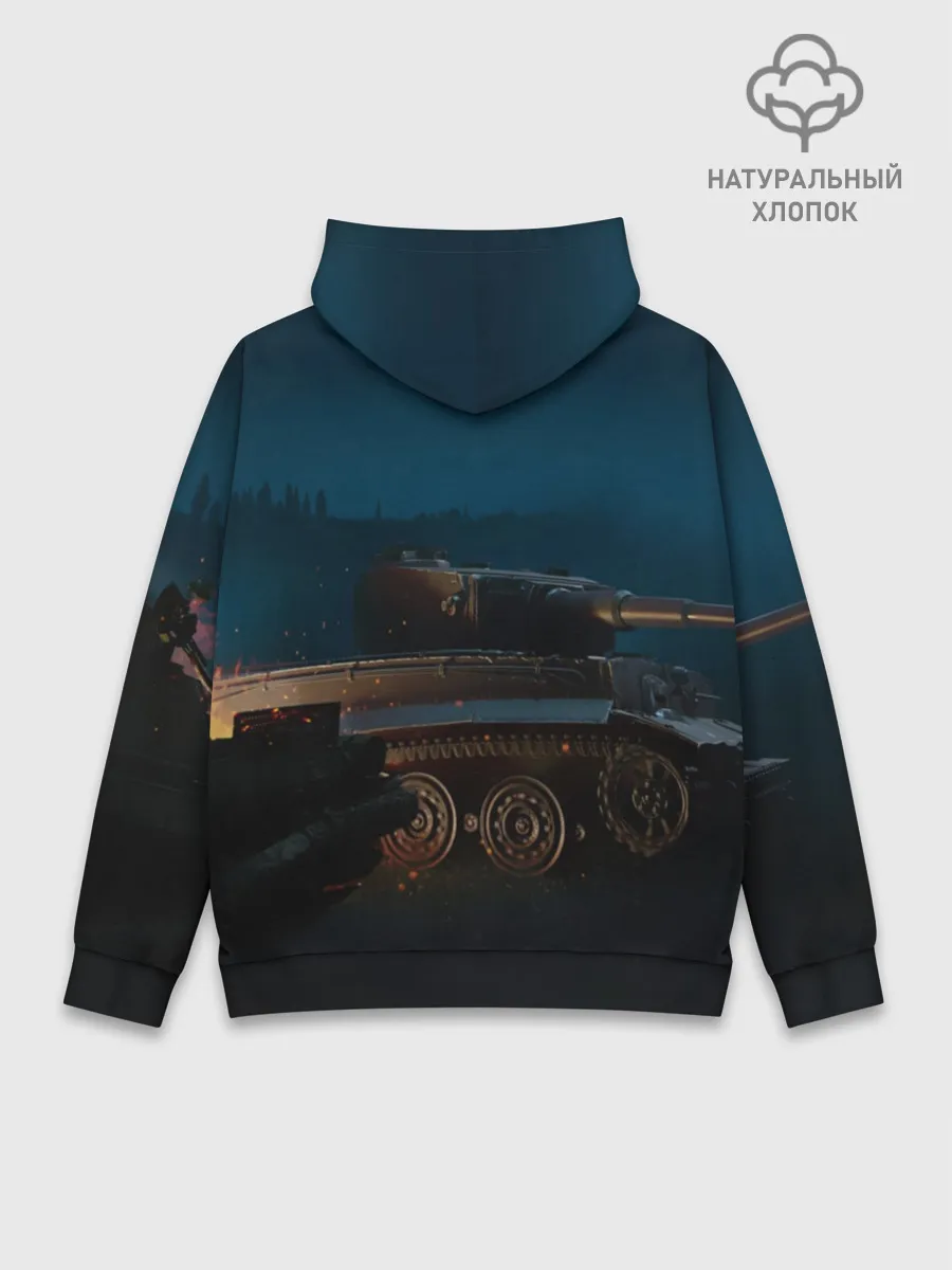 Худи мужской база хлопок / Танки