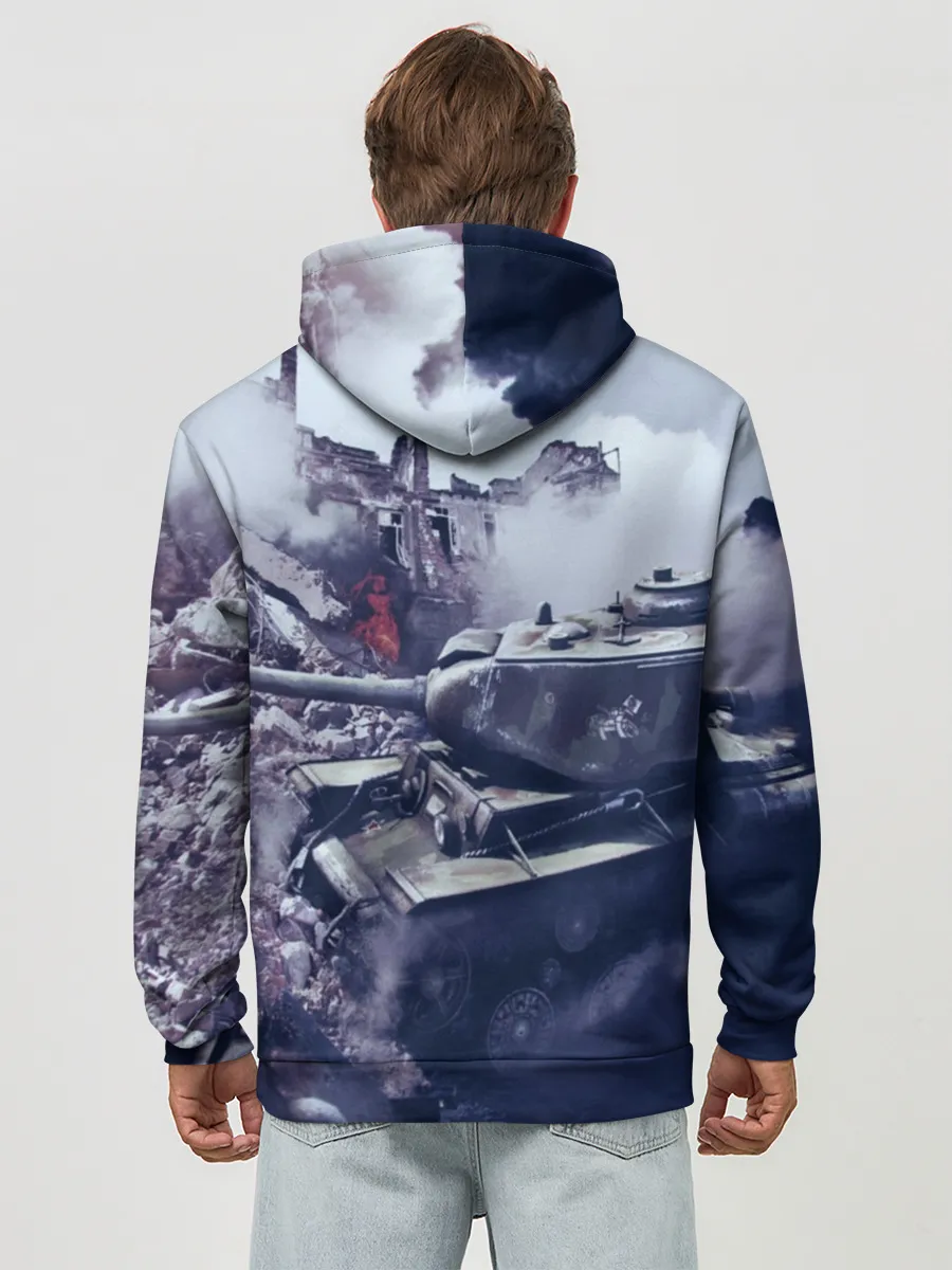 Худи мужской база хлопок / Танки