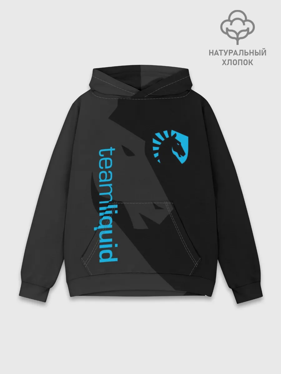 Худи мужской база хлопок / TEAM LIQUID | ТИМ ЛИКВИД