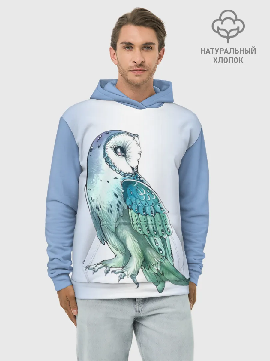 Худи мужской база хлопок / сова