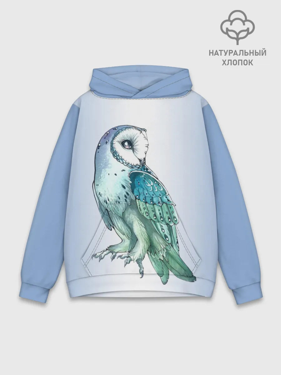 Худи мужской база хлопок / сова