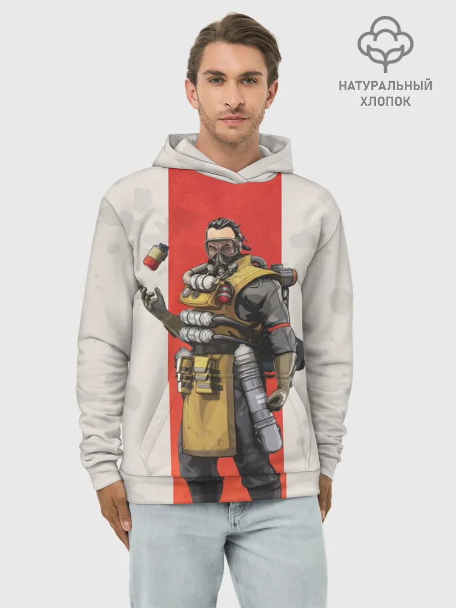 Худи мужской база хлопок / APEX LEGENDS - Caustic