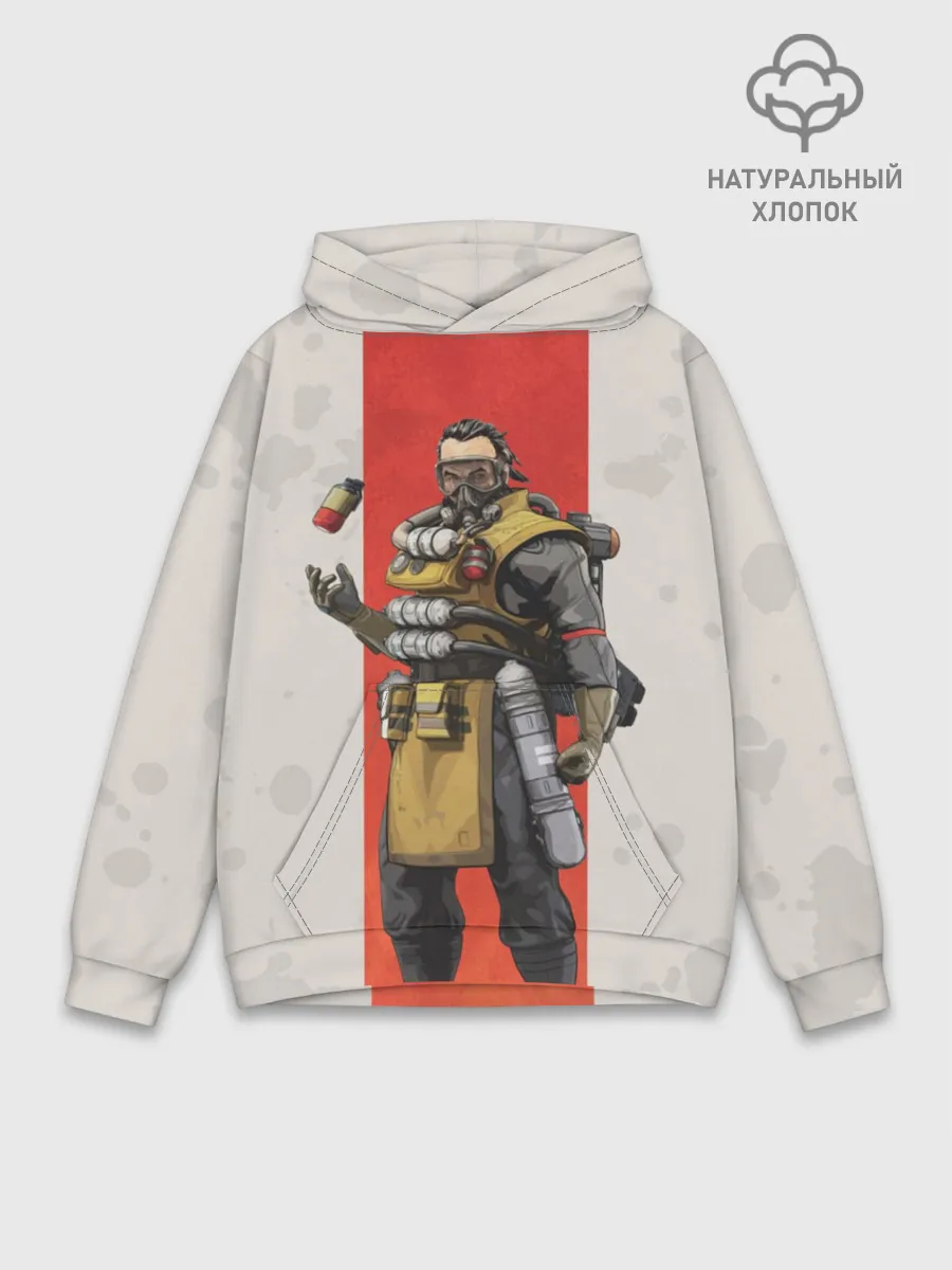 Худи мужской база хлопок / APEX LEGENDS - Caustic