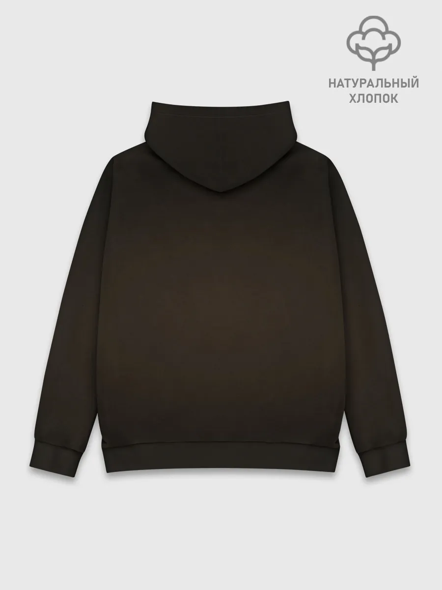 Худи мужской база хлопок / Ротвейлер в капюшоне