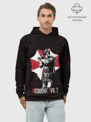 Худи мужской база хлопок / Resident Evil 2