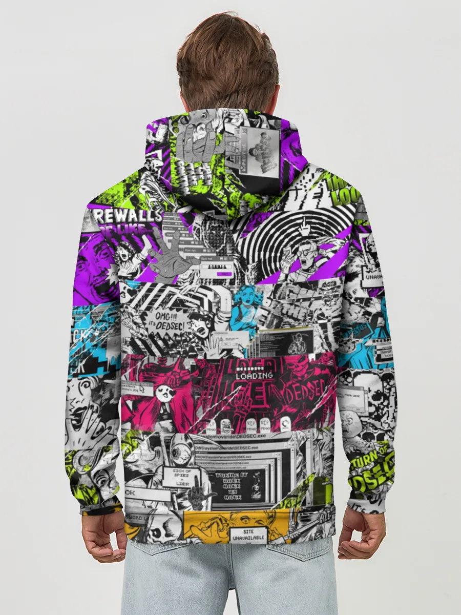 Худи мужской база хлопок / Watch Dogs