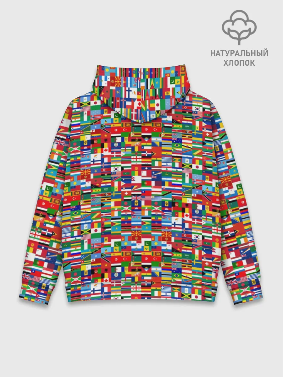 Худи мужской база хлопок / ФЛАГИ