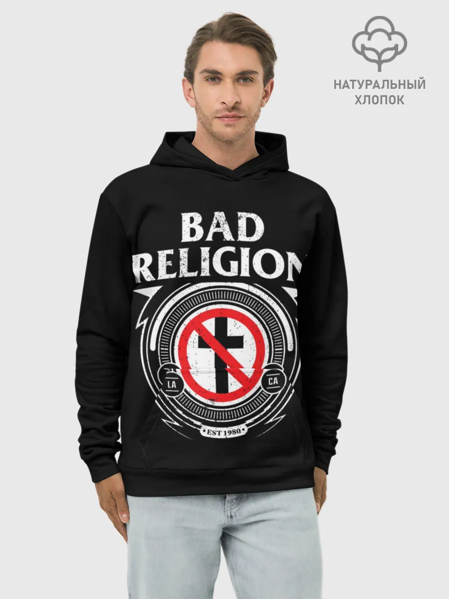 Худи мужской база хлопок / Bad Religion