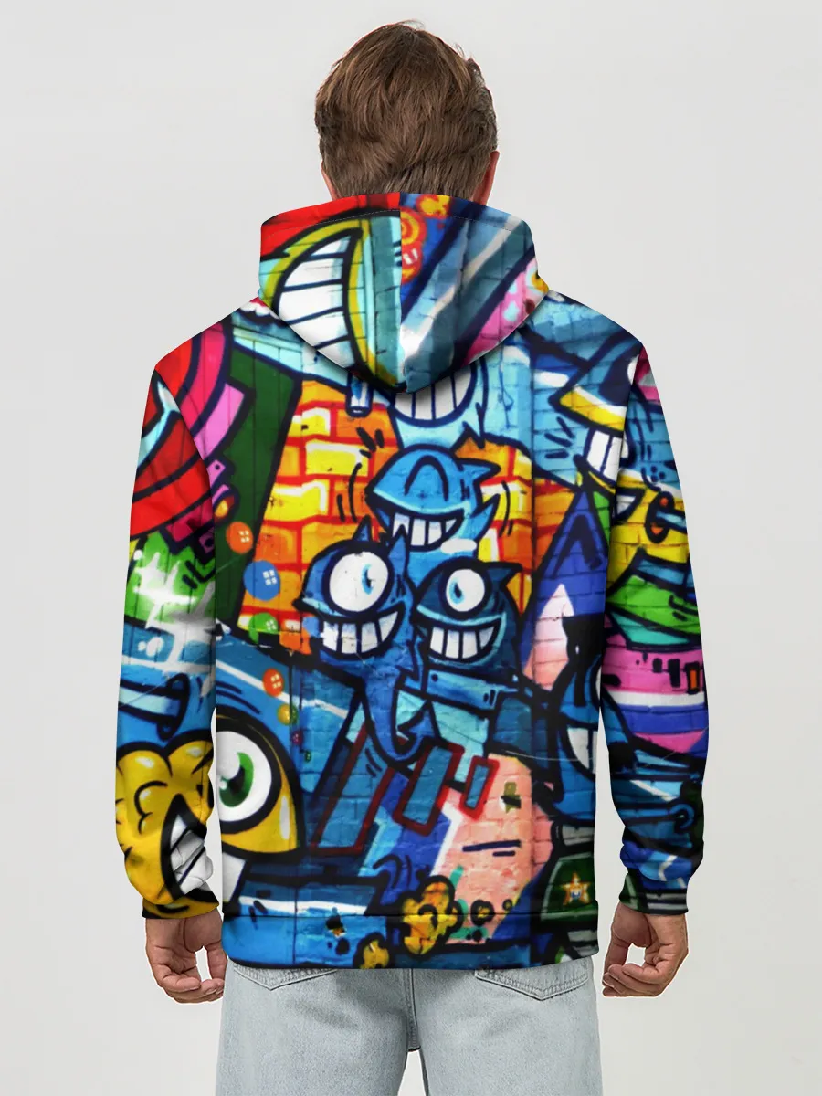 Худи мужской база хлопок / GRAFFITI EXCLUSIVE