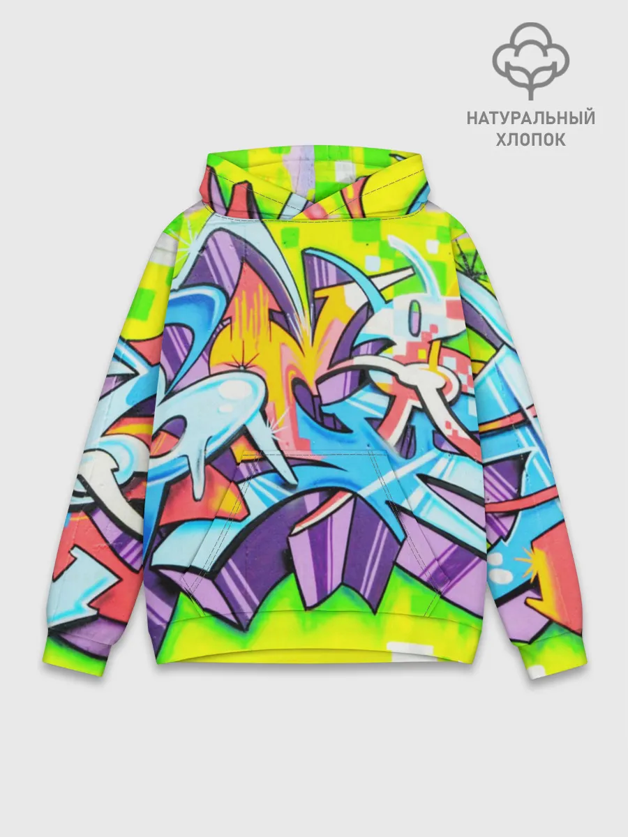 Худи мужской база хлопок / Неоновая кислота
