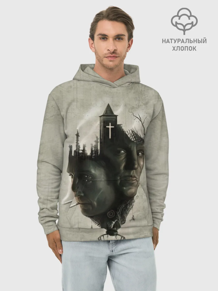 Худи мужской база хлопок / True Detective