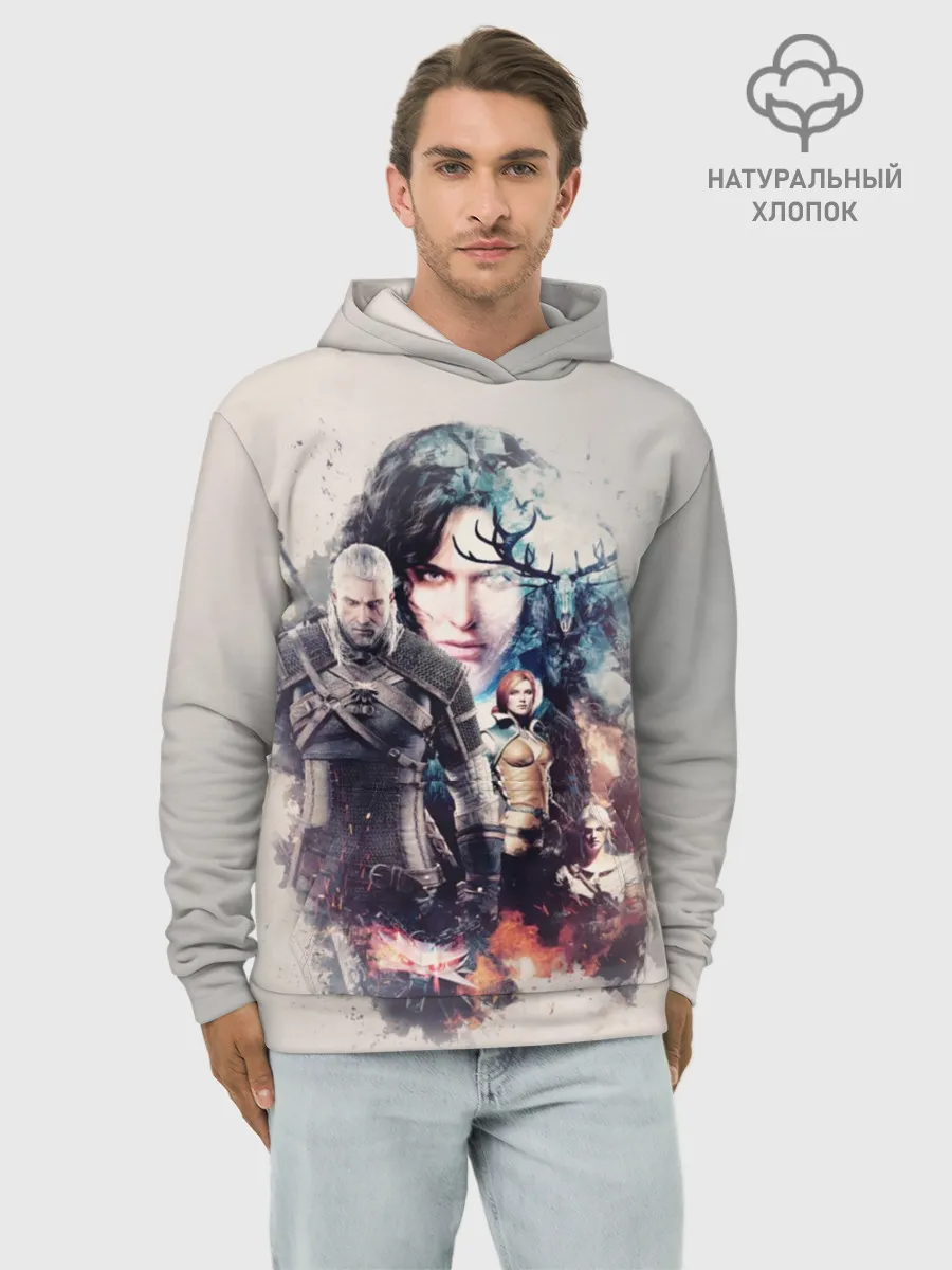 Худи мужской база хлопок / Ведьмак