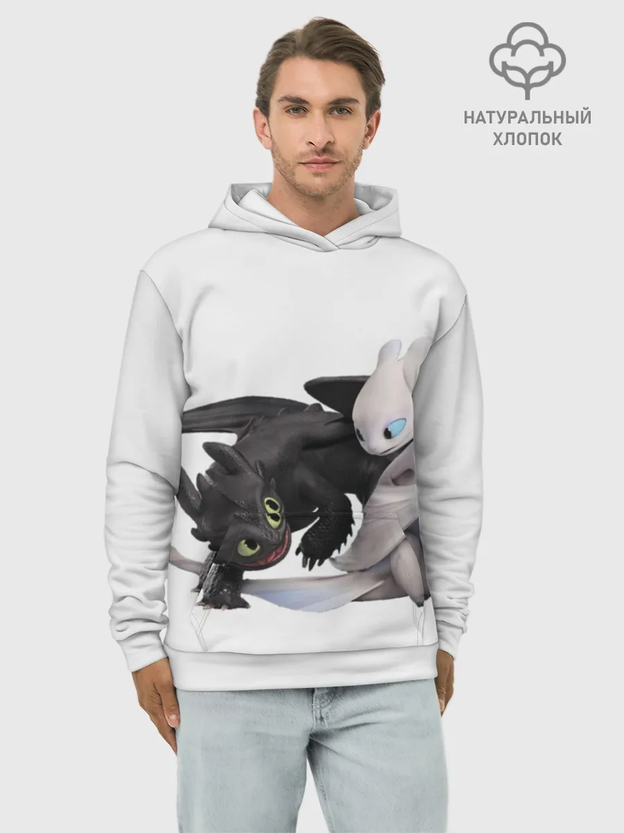 Худи мужской база хлопок / Как приручить дракона