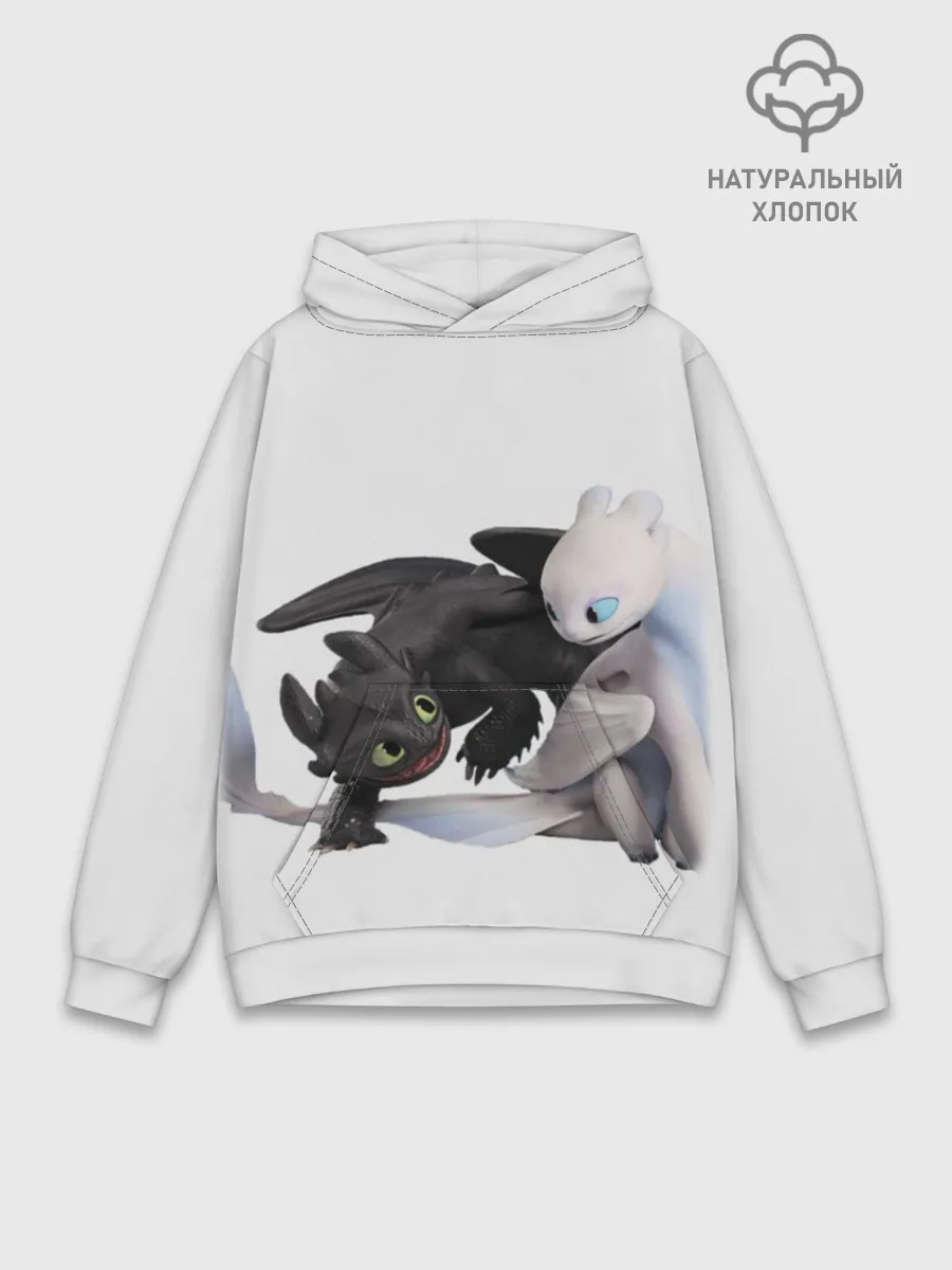 Худи мужской база хлопок / Как приручить дракона