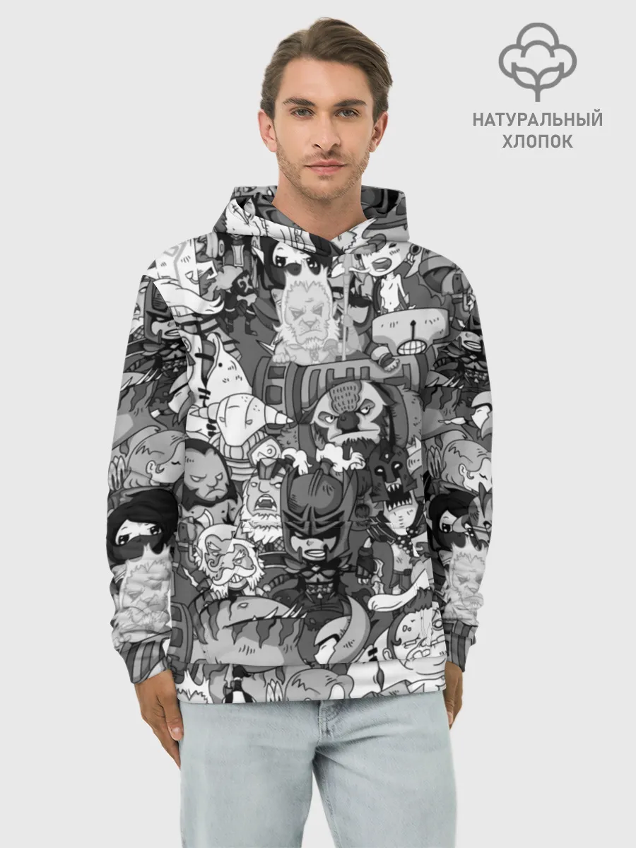 Худи мужской база хлопок / Дота 2