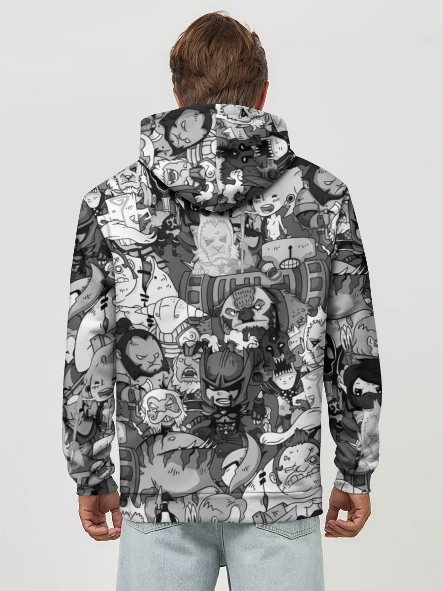 Худи мужской база хлопок / Дота 2