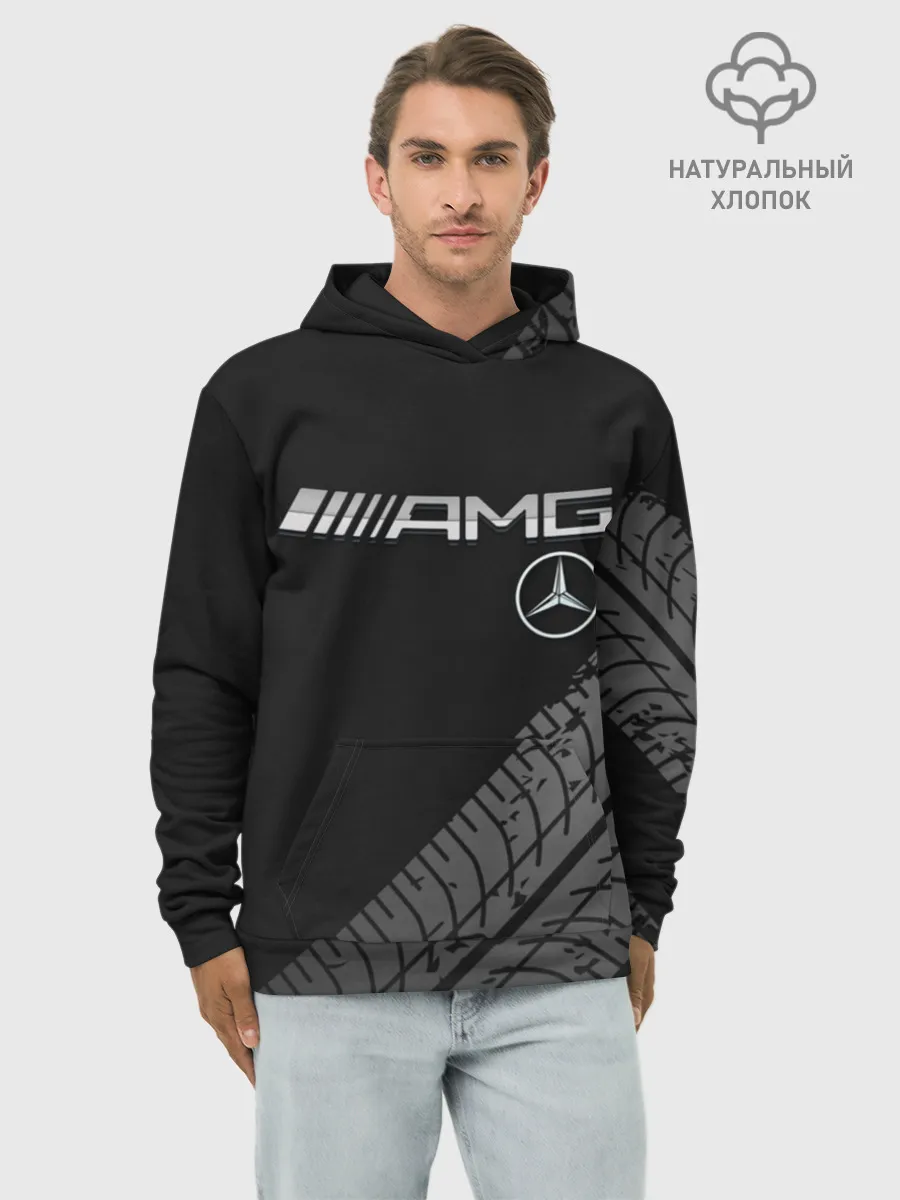 Худи мужской база хлопок / Mercedes