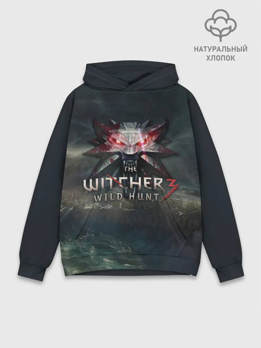 Худи мужской база хлопок / The Witcher 3: Wild Hunt
