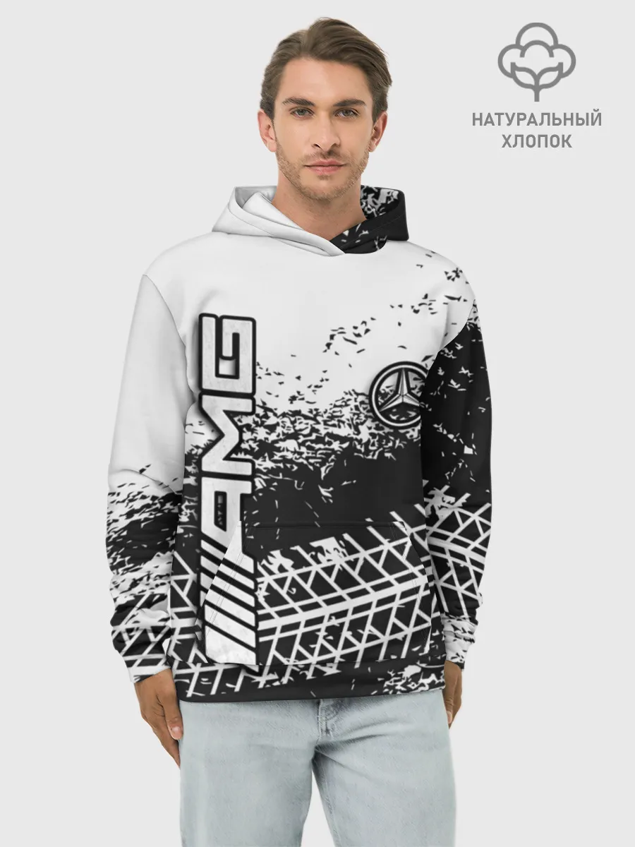 Худи мужской база хлопок / Mercedes