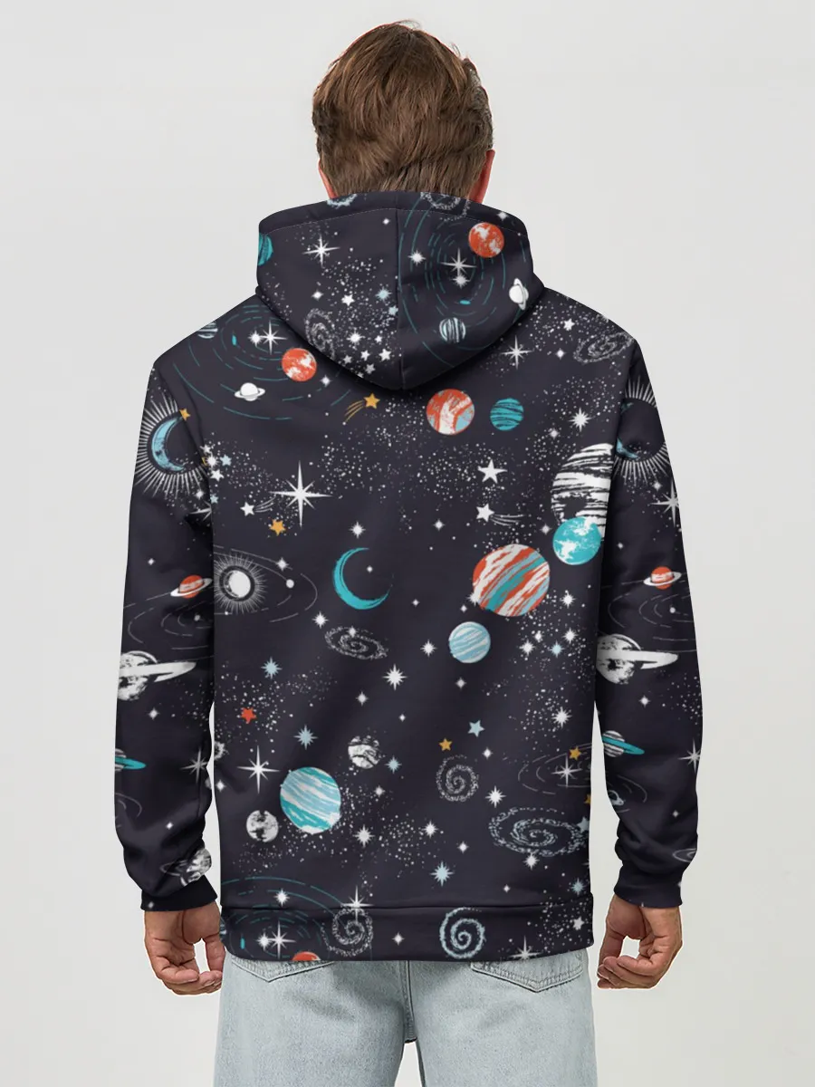 Худи мужской база хлопок / Космос