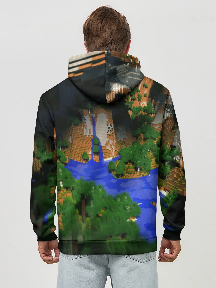 Худи мужской база хлопок / Minecraft