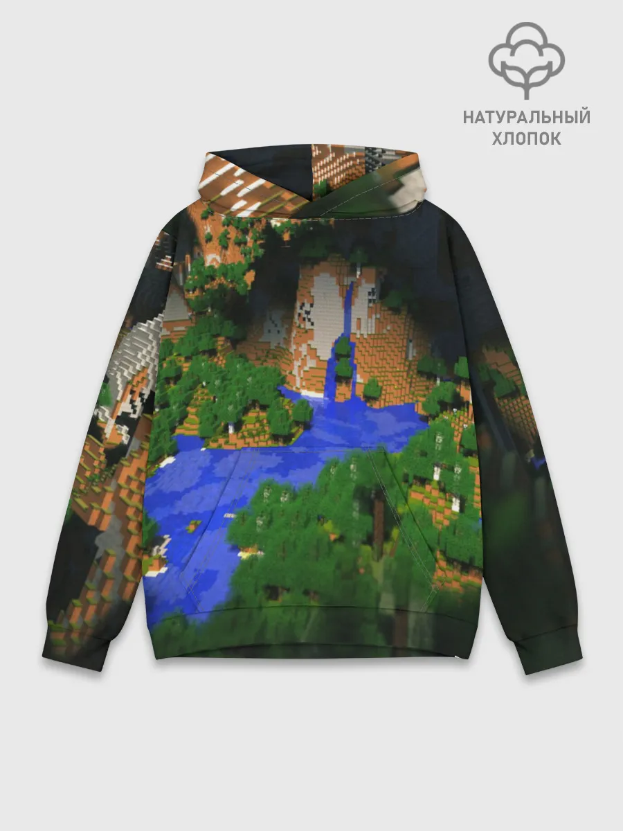 Худи мужской база хлопок / Minecraft