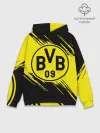 Худи мужской база хлопок / Боруссия Дортмунд